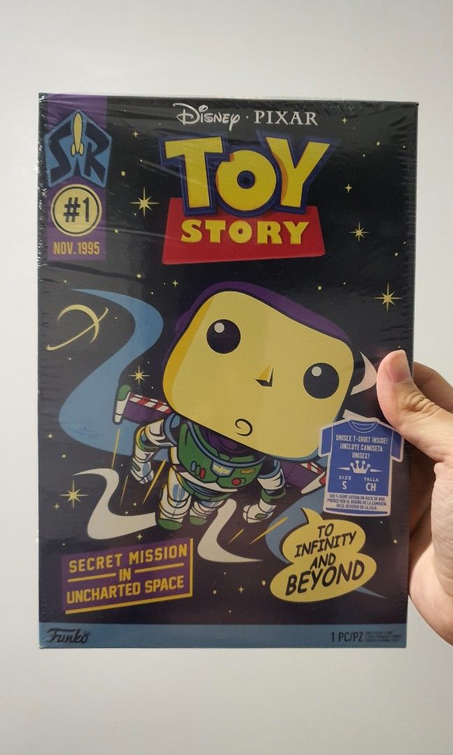Funko Pop Tee Buzz Lightyear Toy Story (small) (Category: Designer & Blind Box Toys) located in Manila. Submitted by eerbeen (Listing ID 1237649839, Image 1). Description: Brand new Pop Tee. Size small. Opened to fit. Too small for me. Payment via bdo or gcash Delivery via grab or lalamove Meet ups in Greenbelt 5 weekdays by schedule.