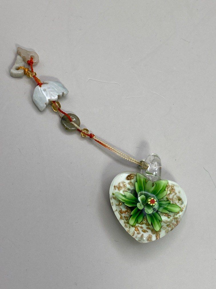 Glass charm clearance necklace pendant