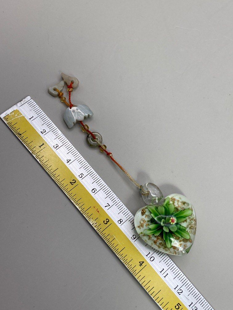 Glass charm outlet necklace pendant
