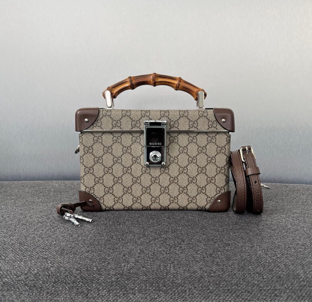Gucci Trunk Box Bag Monogram Phw Luxury Bags Wallets on Carousell