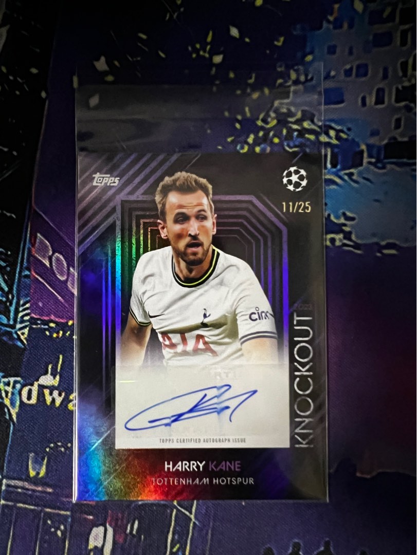 Harry Kane Autographed 11/25 Topps UCL Knockout