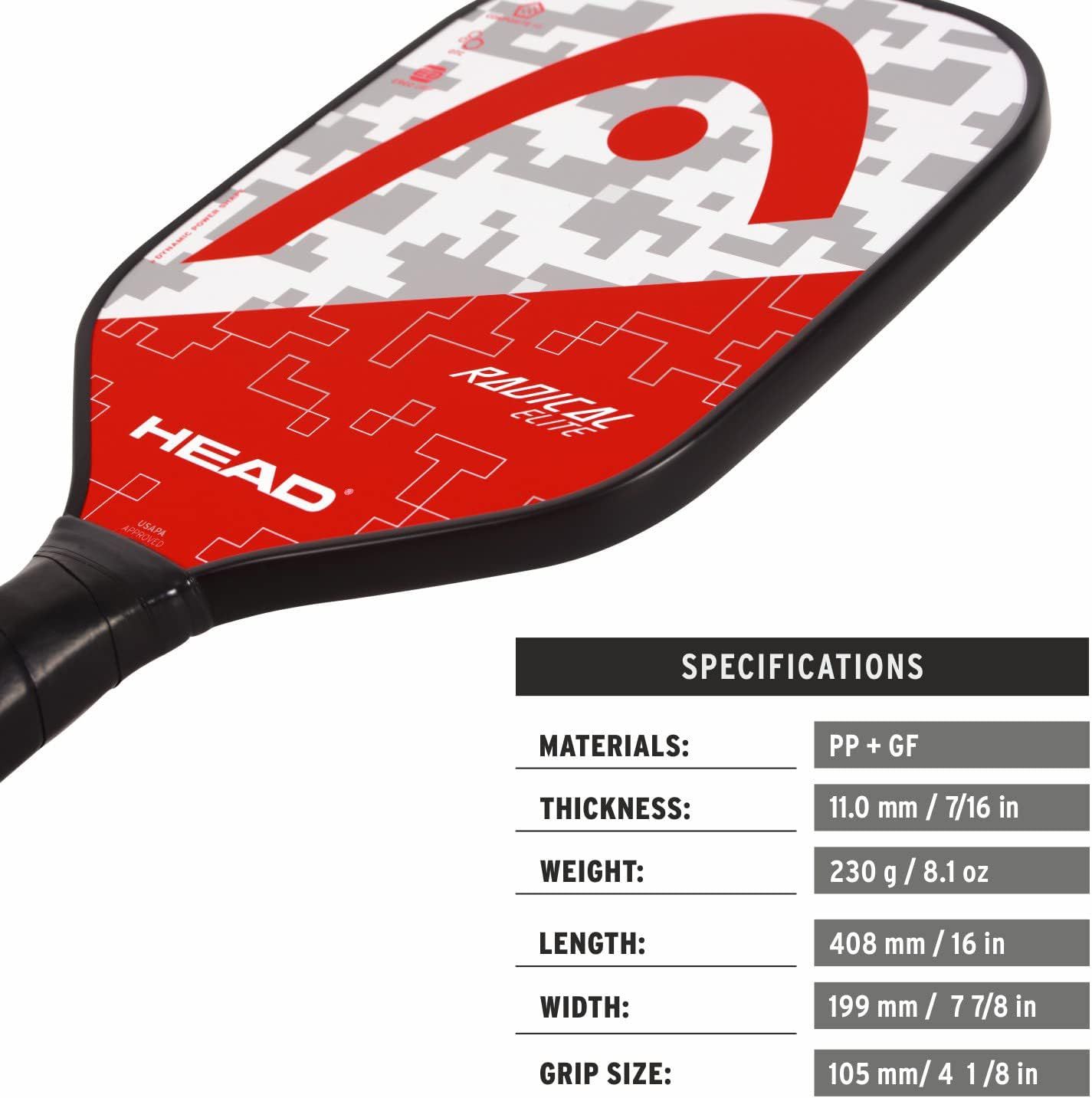HEAD Radical Elite Pickleball Paddle, Sports Equipment, Sports & Games ...