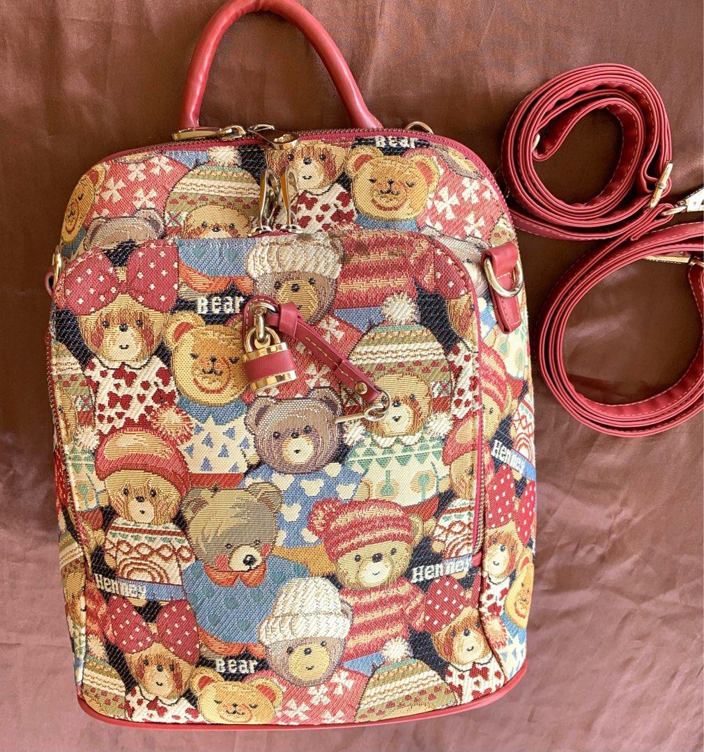 HENNEY BEAR ORIGINAL 2way Bagpack/Sling bag, Luxury, Bags & Wallets on