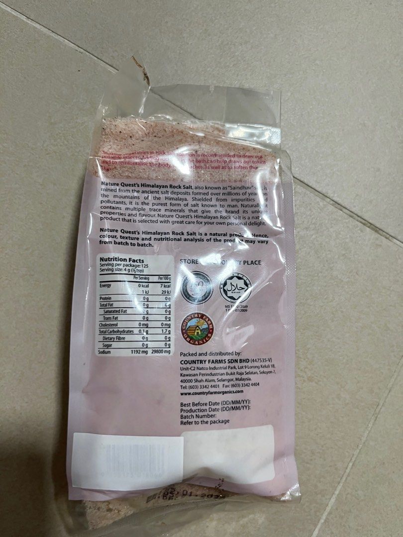 Himalayan rock salts 500 g, Food & Drinks, Spice & Seasoning on Carousell