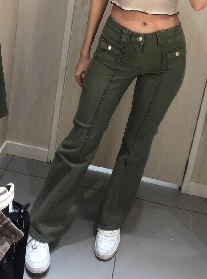 H&M Low Waist Twill Cargo Trouser Pants 💖, Women's Fashion, Bottoms, Jeans  & Leggings on Carousell