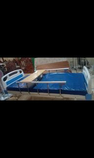 Hospital bed with foam n table
