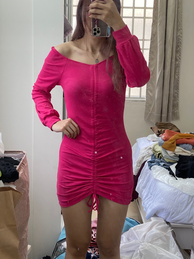 NY Company Hot Pink Bodycon Dress main image 1