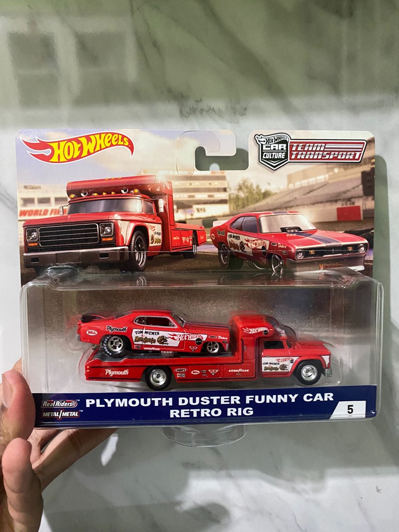 Hot wheels plymouth duster discount funny car retro rig