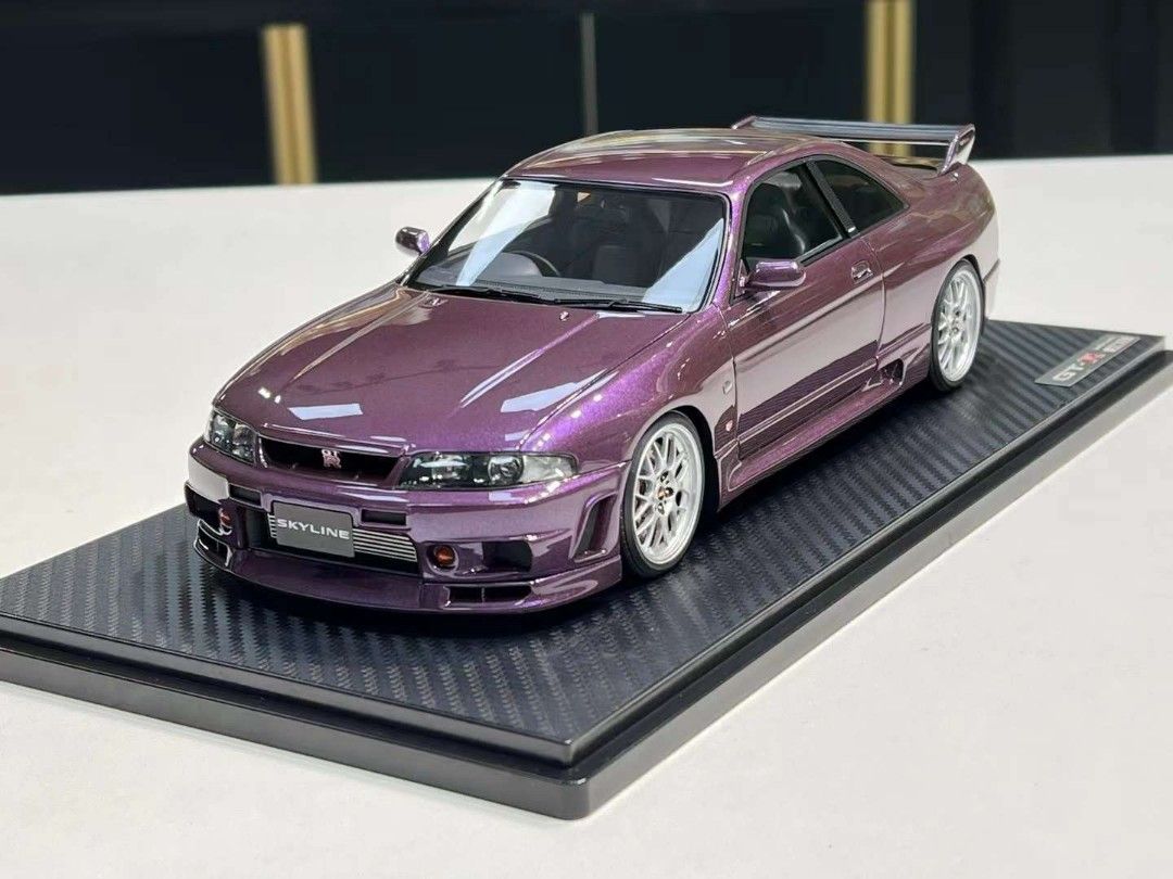 Ignition Model IG2779 1:18 Nissan Skyline GT-R (BCNR33) Midnight Purple,  Hobbies  Toys, Toys  Games on Carousell