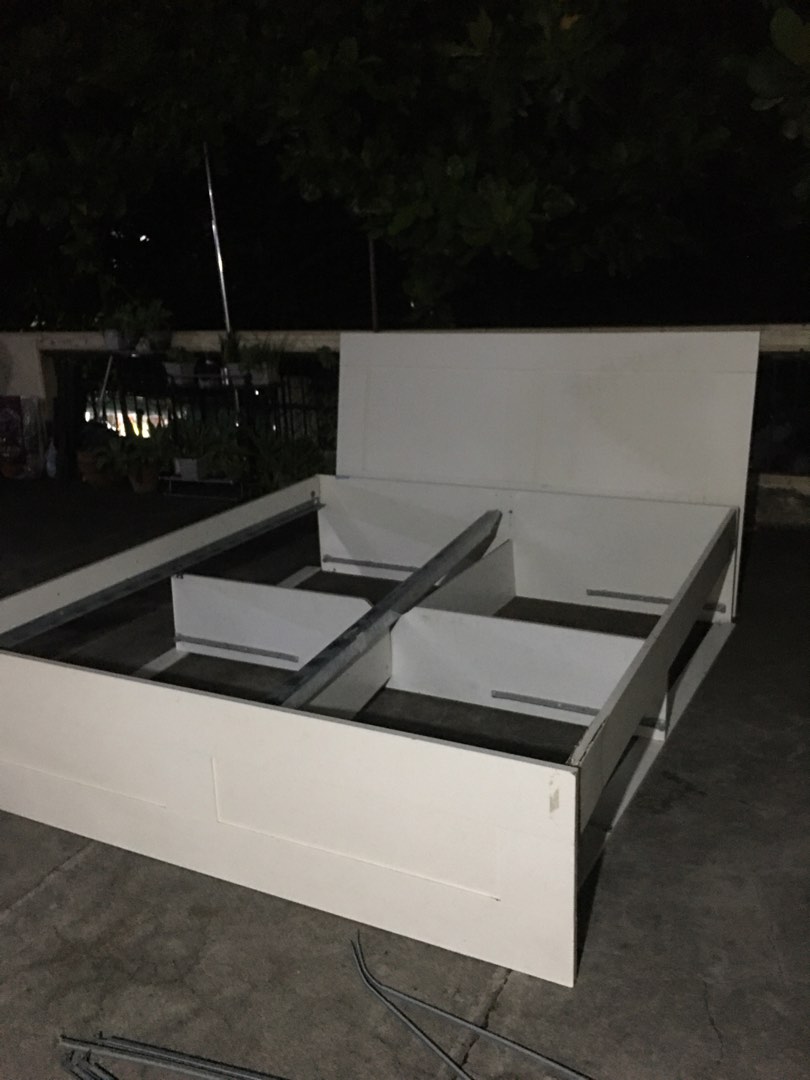 IKEA CALIFORNIA KING SIZE BED FRAME, Furniture & Home Living, Furniture ...