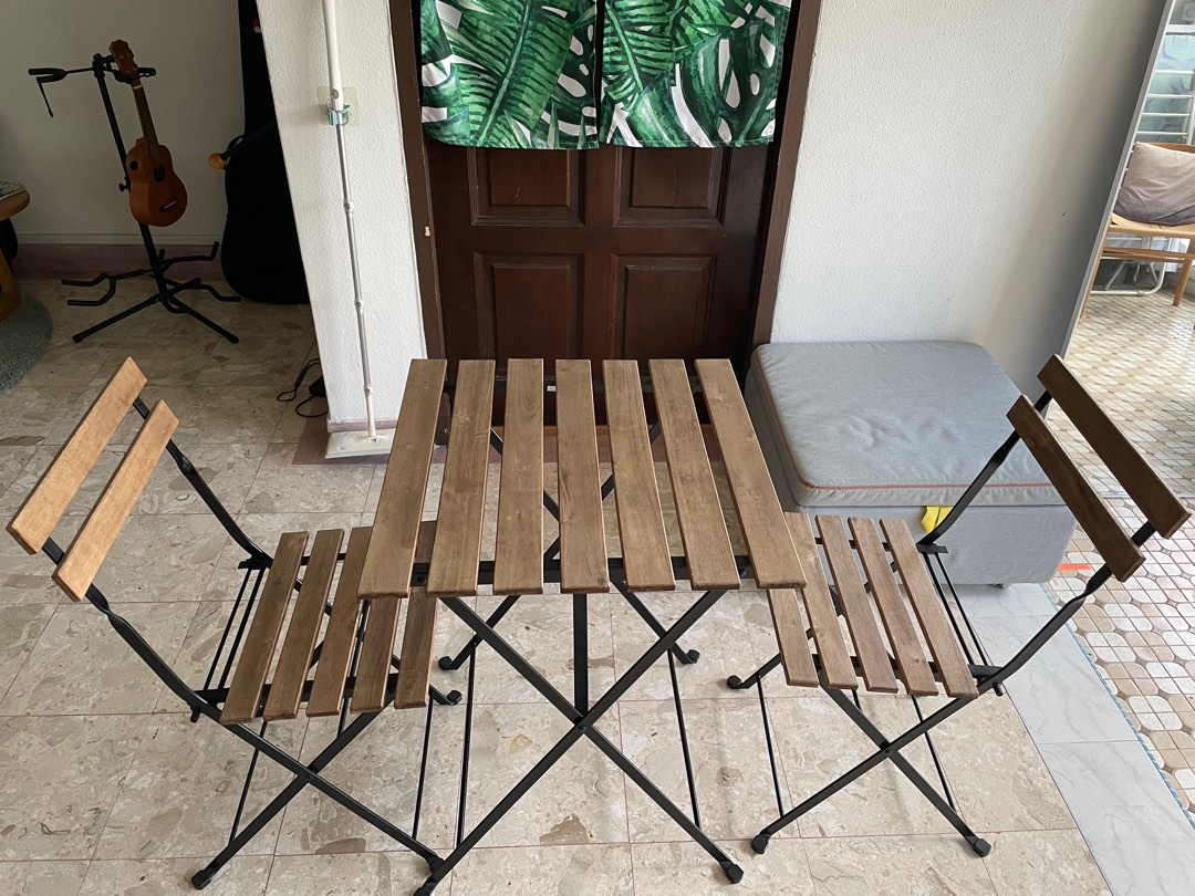 IKEA Tarno Outdoor Table + 2 chairs set, Furniture & Home Living