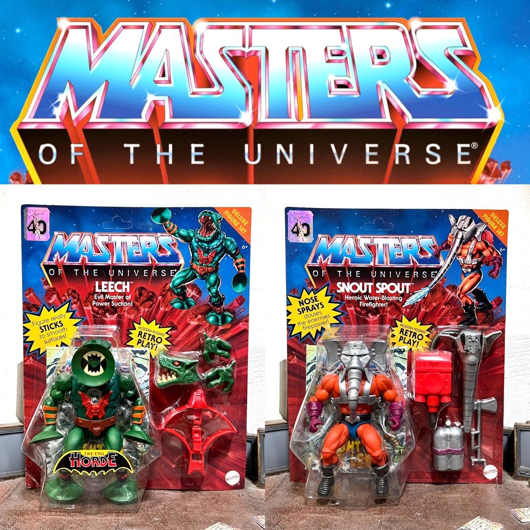 In hand - Set of 2] Mattel Masters of the Universe MOTU Origins Leech and Snout Spout, Hobbies & Toys, Toys & Games on
