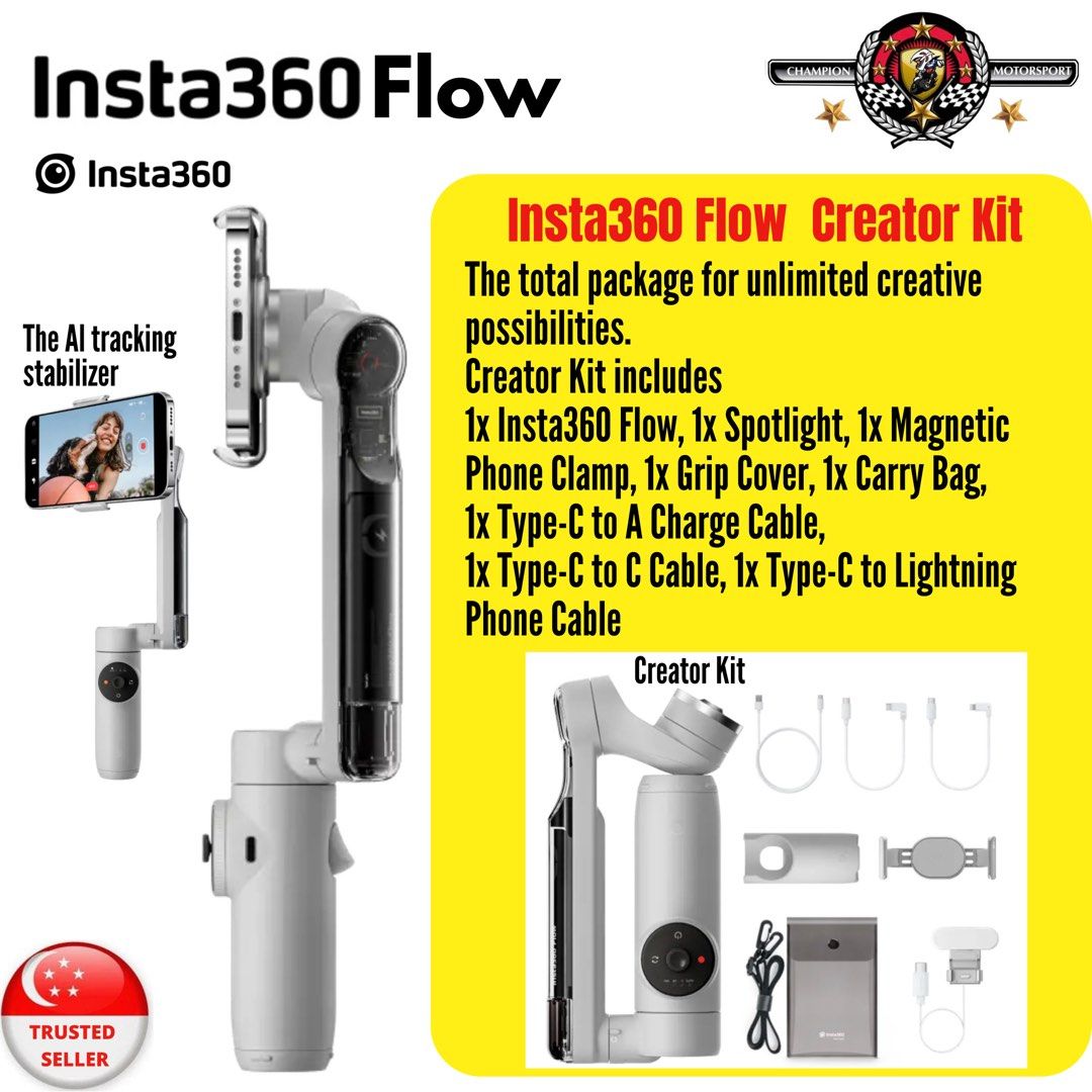 インスタ360 flow クリエイターキット - ビデオカメラ