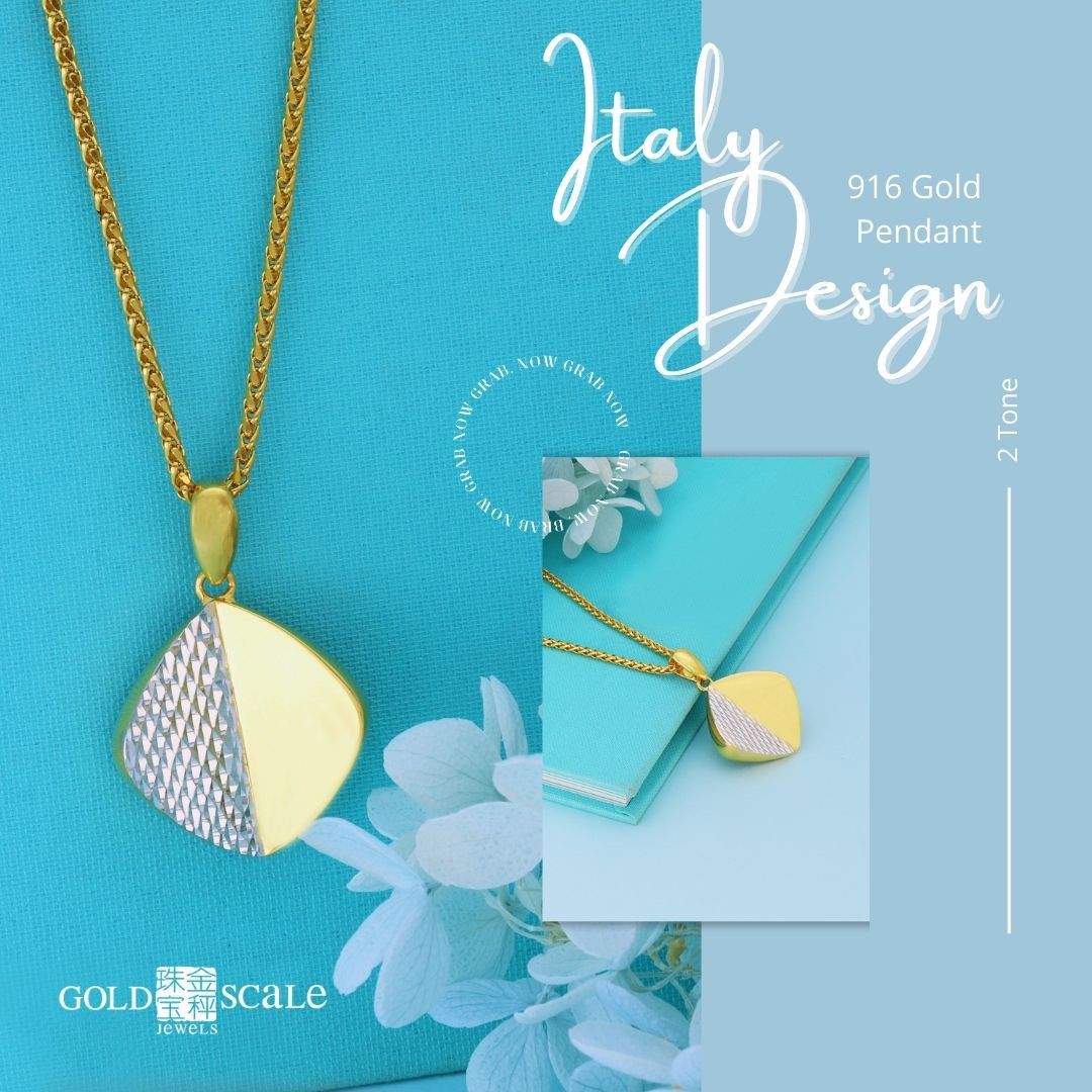 *Gold Scale Jewels 916 Gold Pendant(1), Women's Fashion, Jewelry