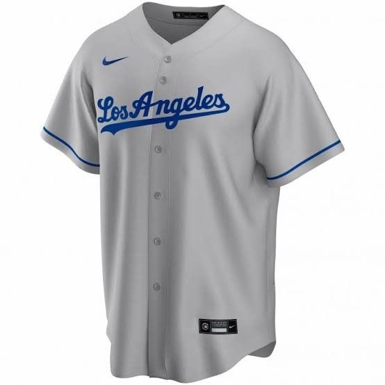 Jersey baseball Baju baseball Dodgers putih 