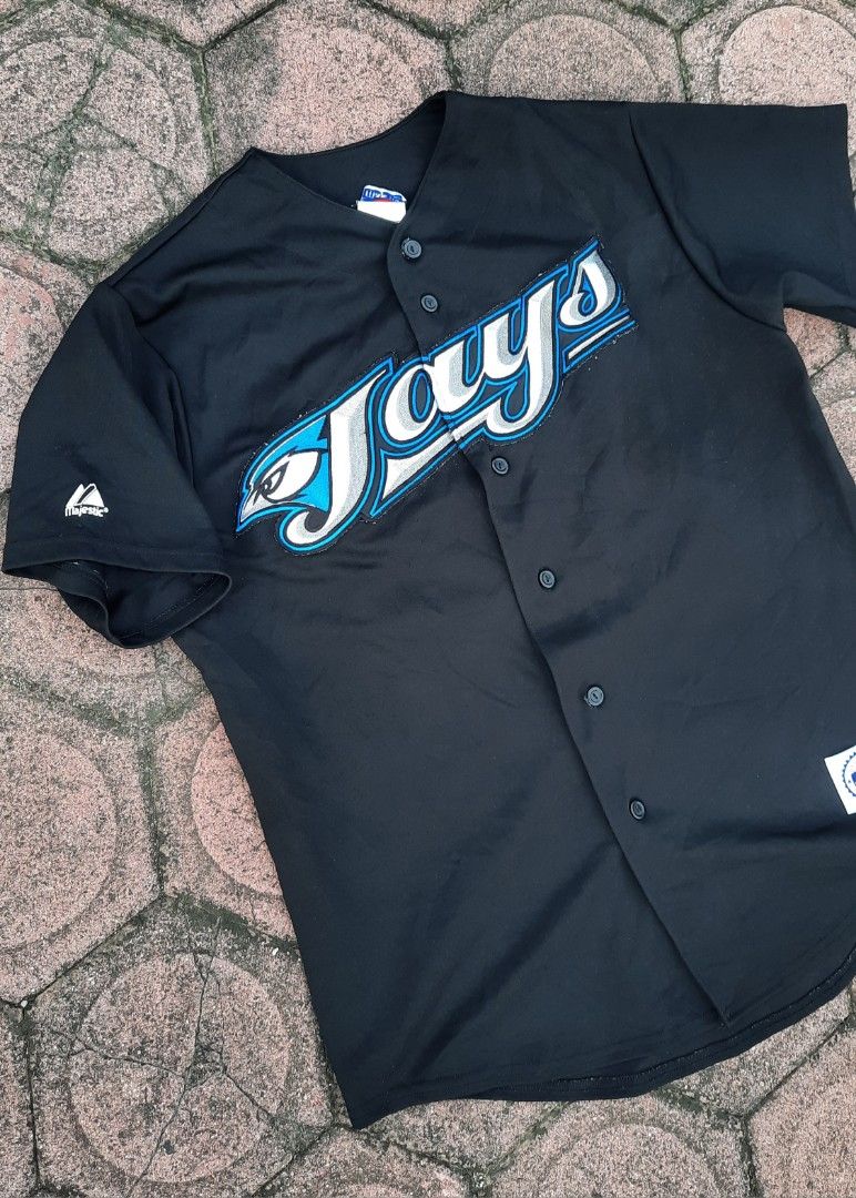 MLB Toronto Blue Jays Majestic Baseball Black Jersey #52 B. J. Ryan