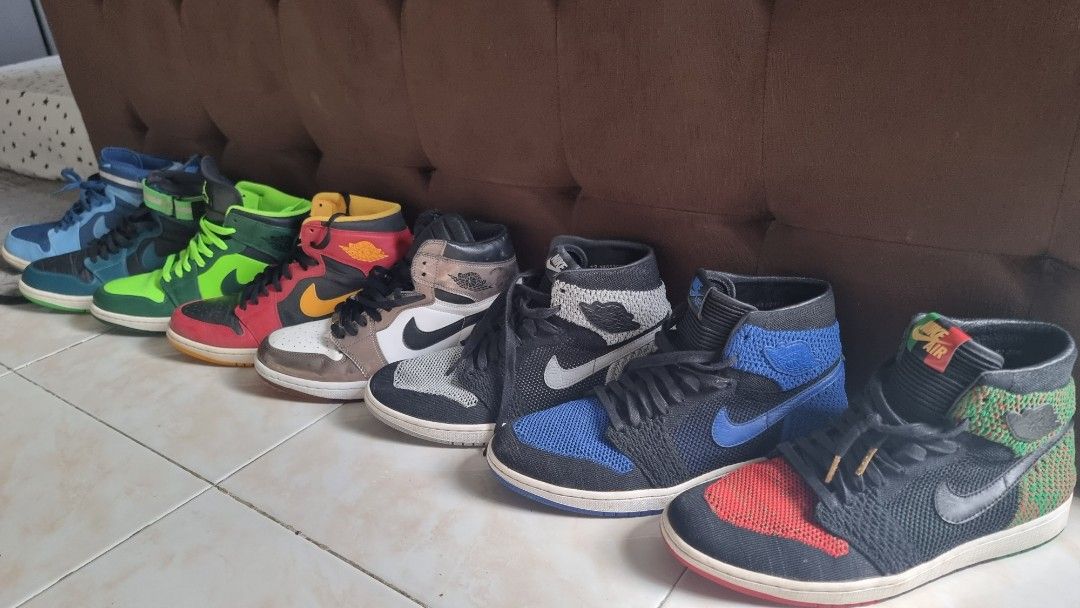 Jordan 1 flyknit size12 (Category: Sneakers) located in Antipolo. Submitted by joanna_loves_fashion (Listing ID 1237536570, Image 2). Description: 9.5/10 condition Like new Size us12 No box but free sunnyware shoemate box size XL Bought in macau no box na nun inuwi dito pinas. Moneyback guarantee if proven fake. Sayo na yan..