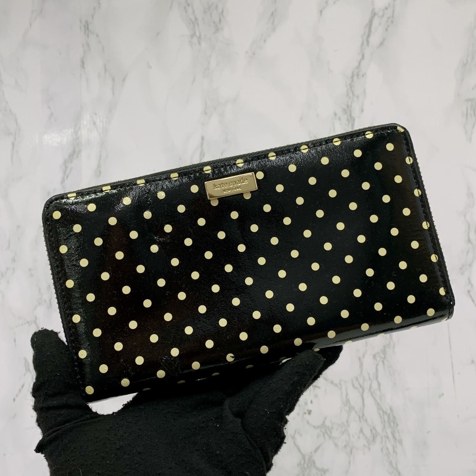 Kate spade sales polka dot wallet