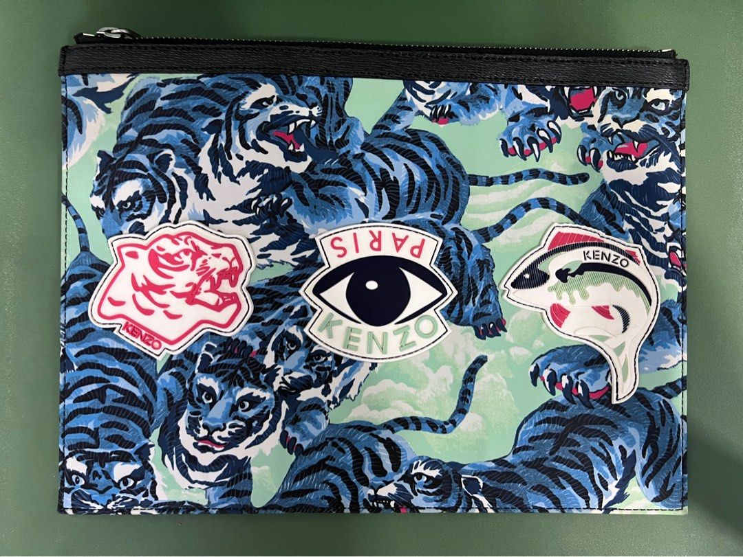Kenzo tiger pouch, Men's Fashion, Bags, Belt bags, Clutches and Pouches