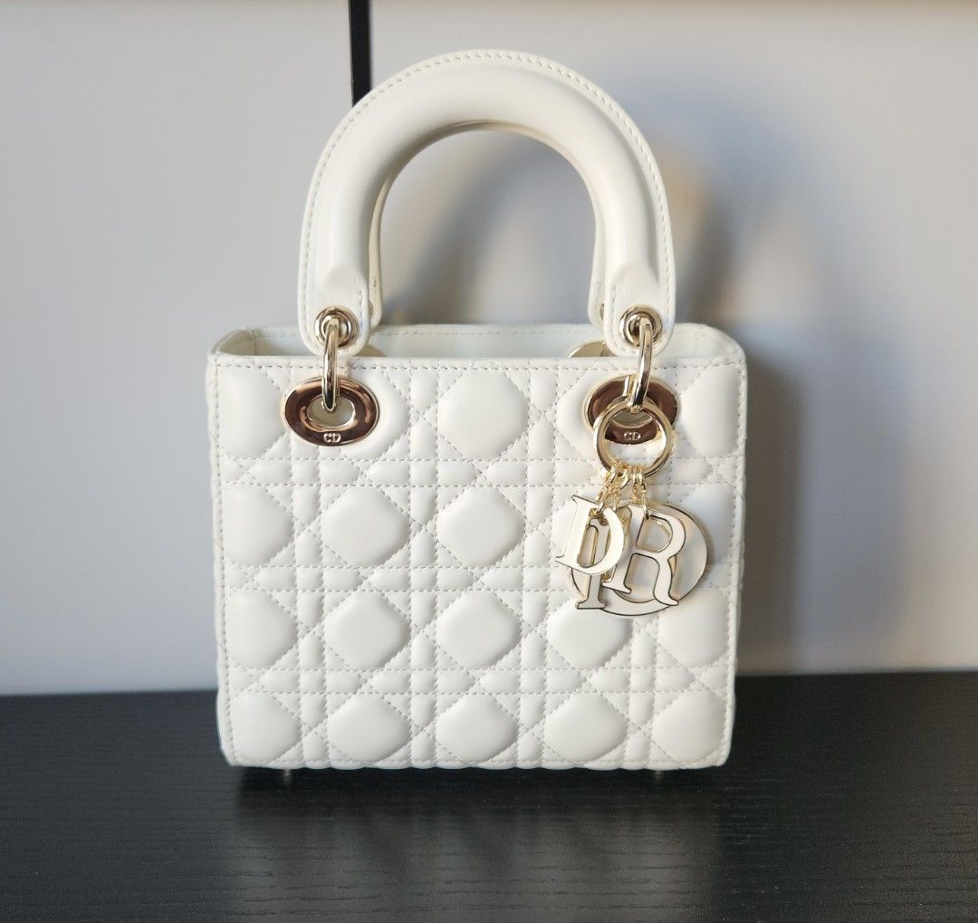 Lady Dior small white Women s Fashion Bags Wallets Cross body Bags on Carousell