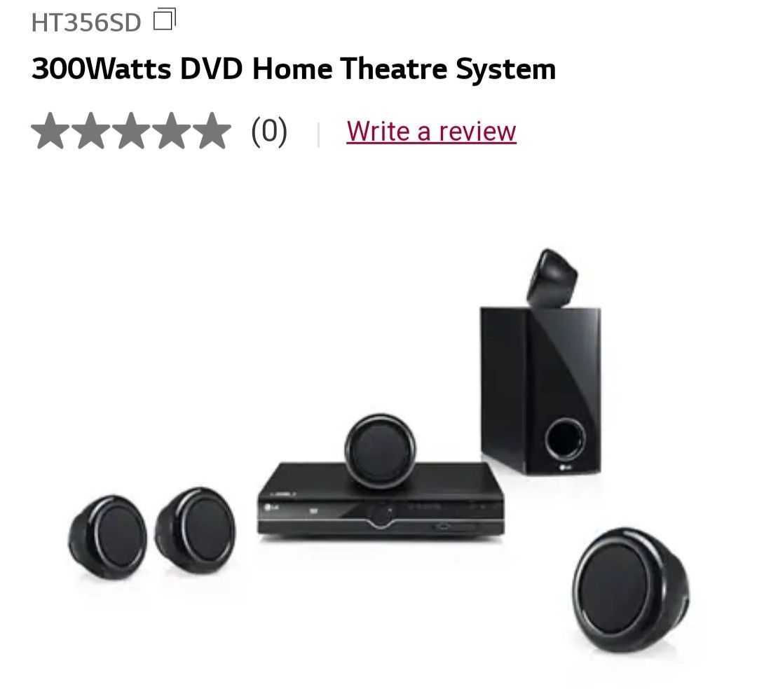 LG DVD Home Theater (HT356SD), Audio, Soundbars, Speakers & Amplifiers