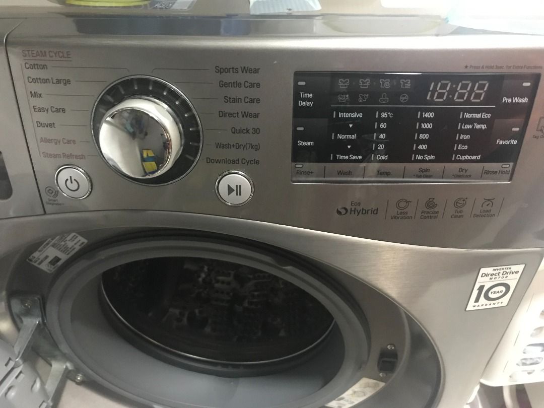 LG F1410DPRE Inverter Direct Drive Washer/Dryer (10kg/7Kg), TV & Home