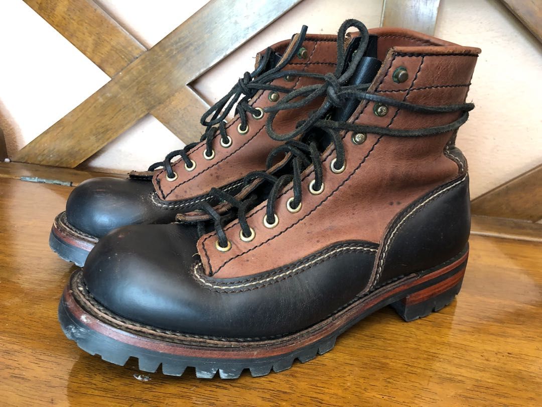 Logger boots shop with vibram soles