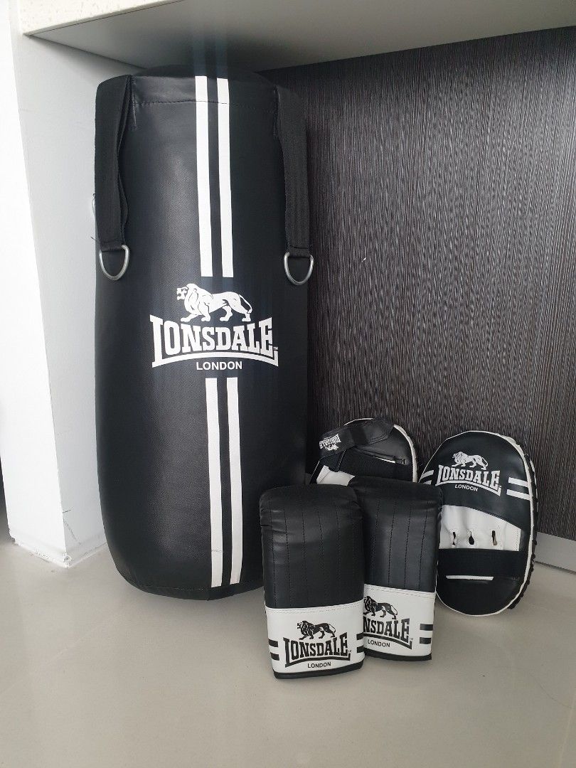 Lonsdale Boxing Training Punch Heavy Bag Black 3ft16kg 1EA  Woolworths