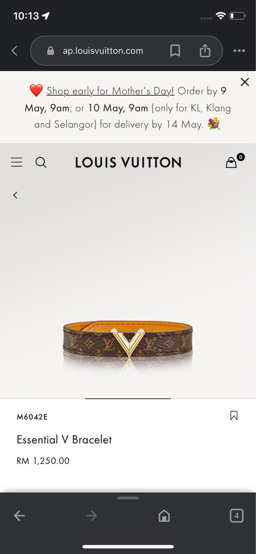 Louis vuitton Essential V bracelet, Luxury, Accessories on Carousell