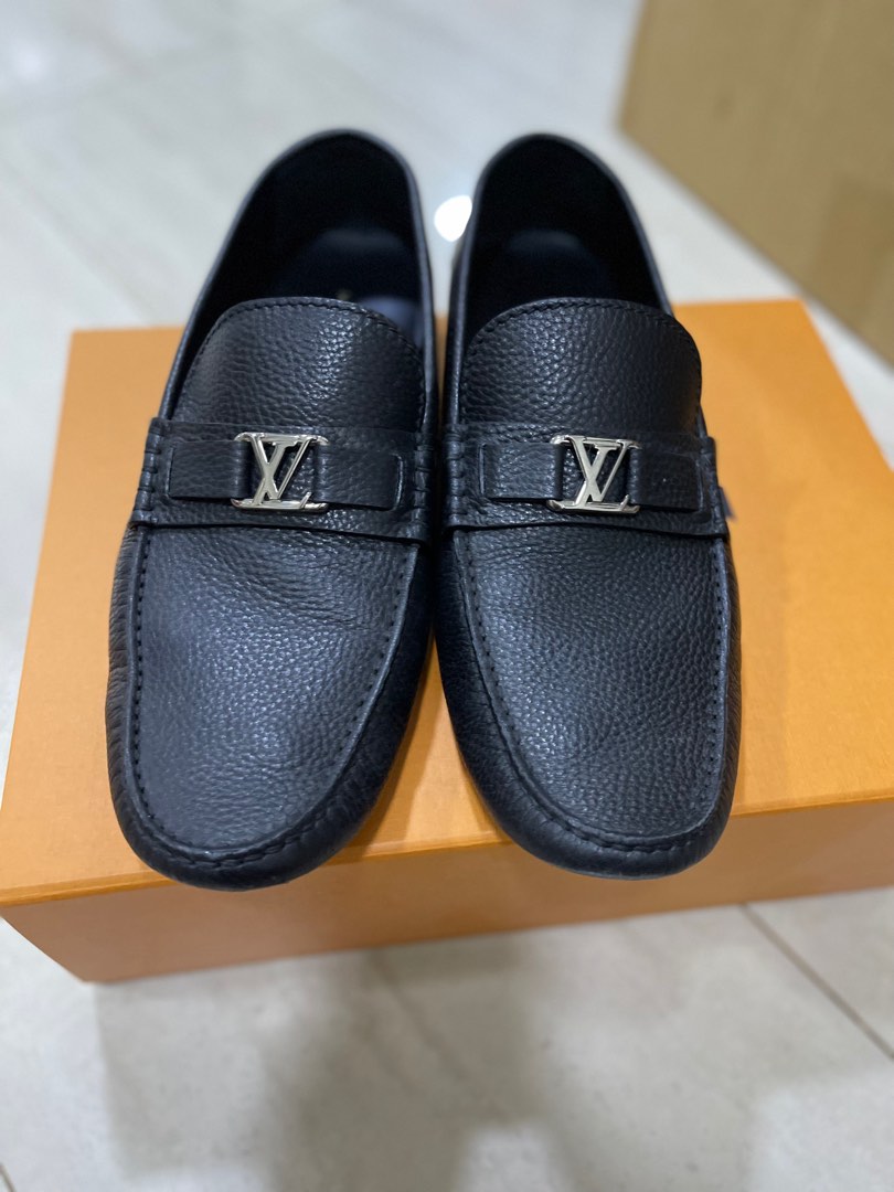 Authentic Louis Vuitton Hockenheim Mens Denim Moccasin/Loafer US8 EU41 LV/UK7