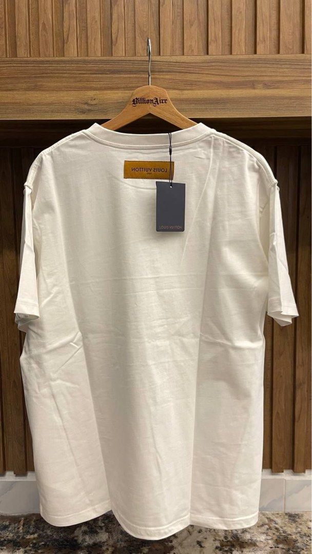 Louis Vuitton Embossed LV T-Shirt, White, XXL