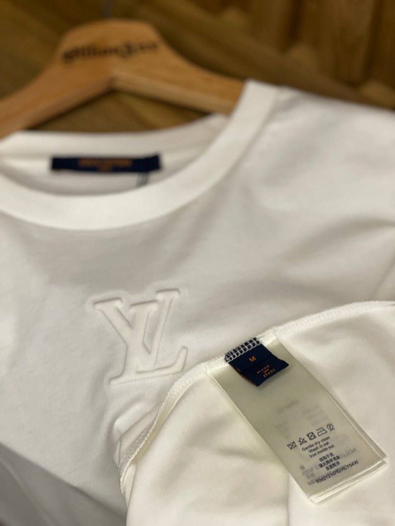 Louis Vuitton LV Embossed Tee, Men's Fashion, Tops & Sets, Tshirts & Polo  Shirts on Carousell