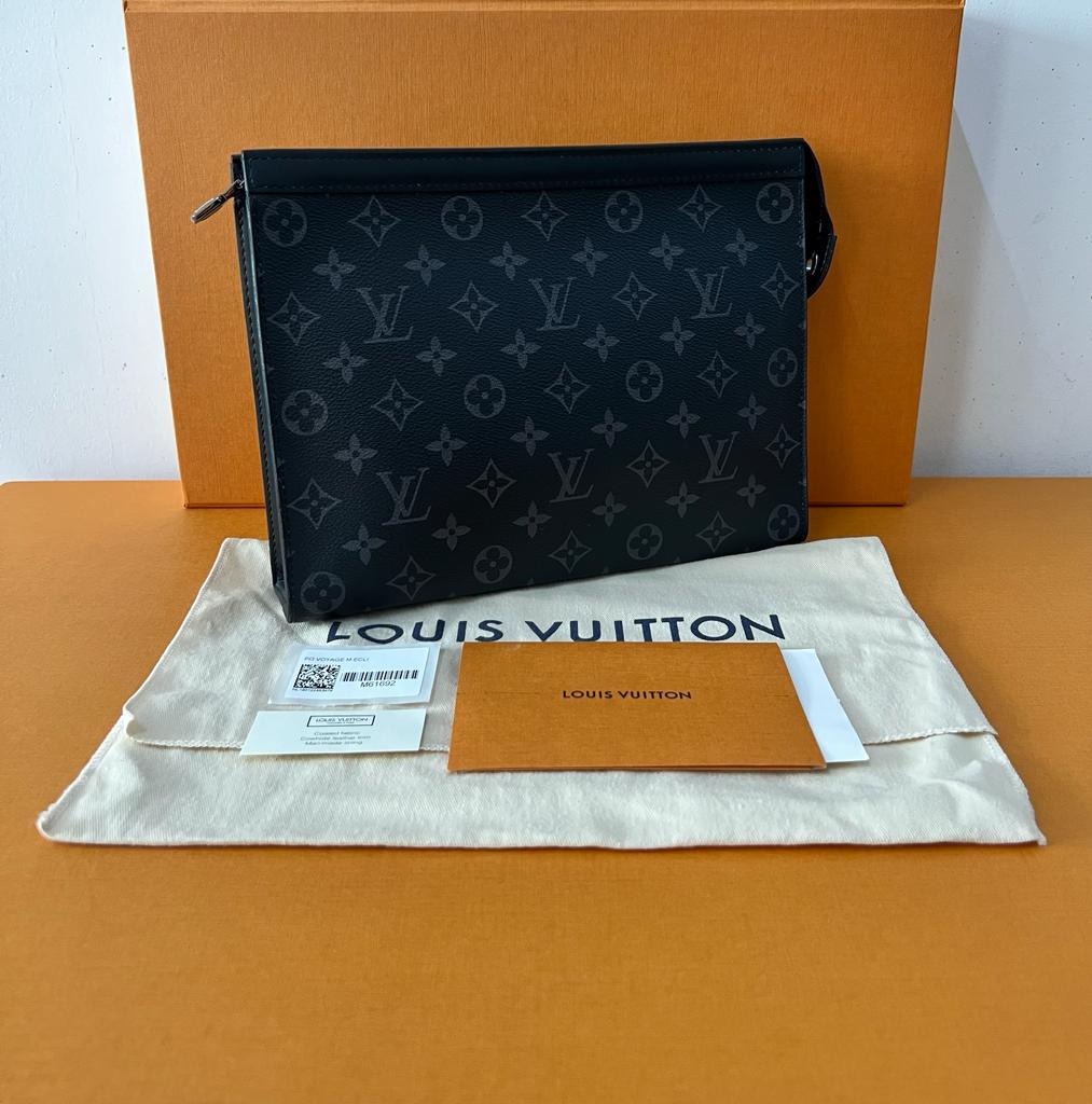 L.V Taigarama Monogram Pochette Voyage MM, Luxury, Bags & Wallets on  Carousell