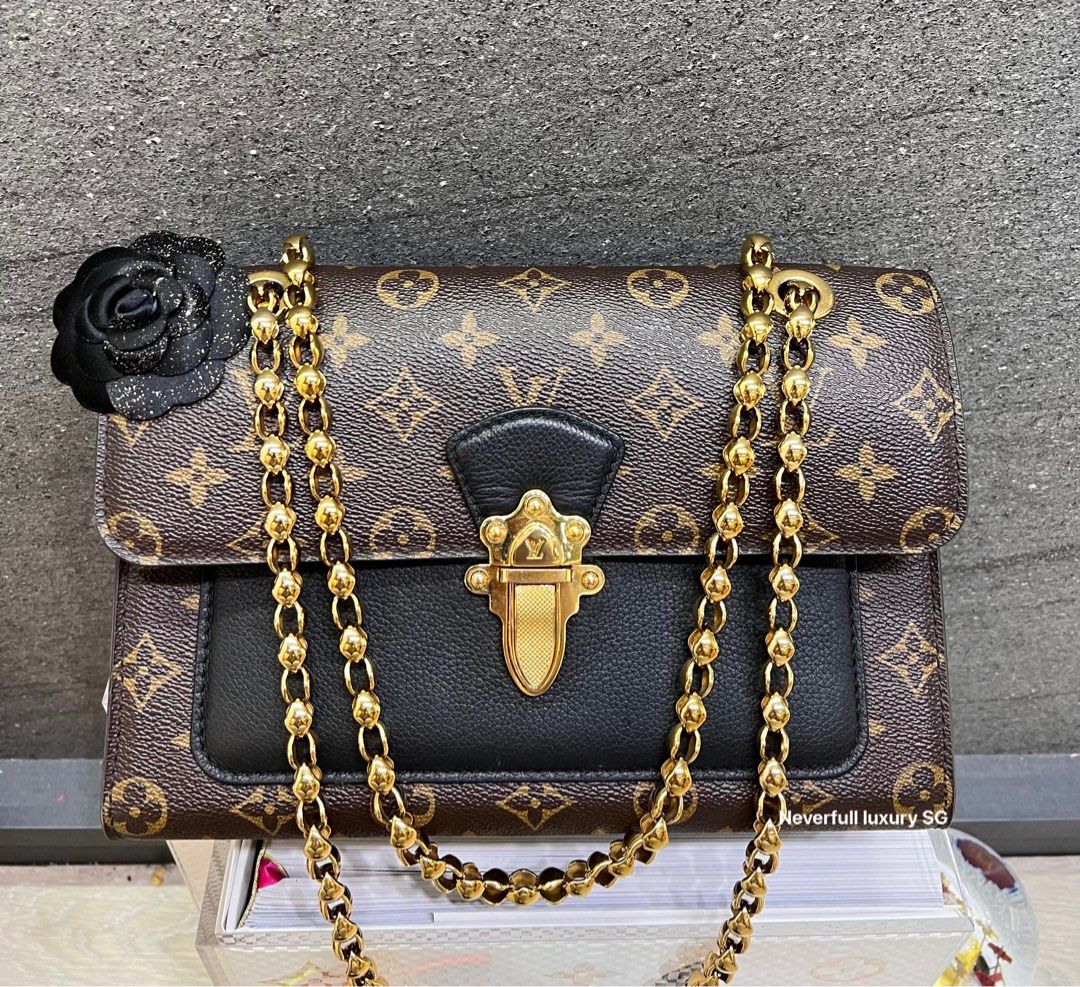 Louis Vuitton Victoire Chain Monogram Noir Bag, Luxury, Bags & Wallets on  Carousell