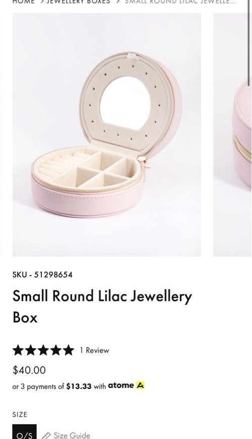 Lovisa jewellery box, Women's Fashion, Jewelry & Organisers, Accessory