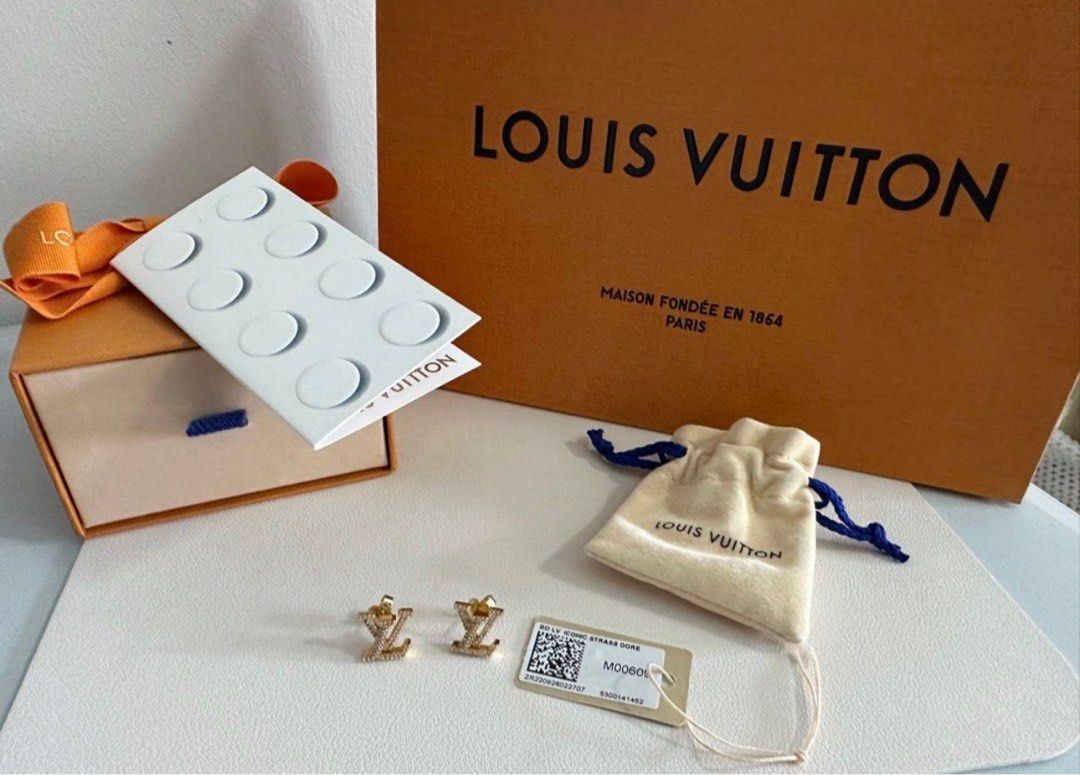 BN Authentic LV Louis Vuitton Blooming Strass Crystals Gold Chain Necklace