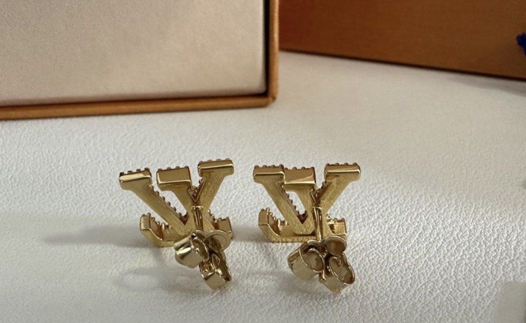 Louis Vuitton LV Iconic Earrings Golden Steel