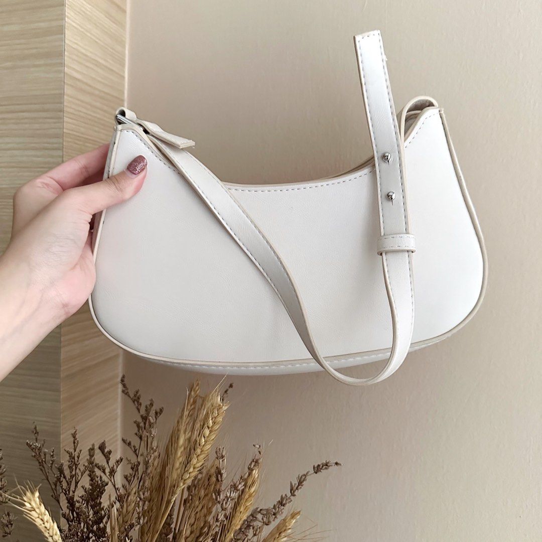 mango rigid baguette sand colour prada cleo style bag
