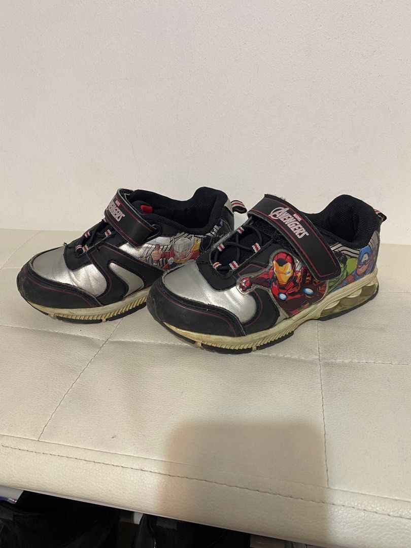 Marvel Avengers Lights Sports Shoes Sneakers Covered Shoes Babies