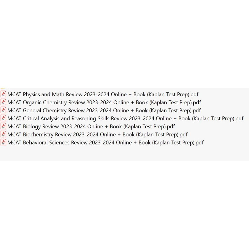 MCAT Complete 7Book Subject Review 20232024 PDF, Hobbies & Toys