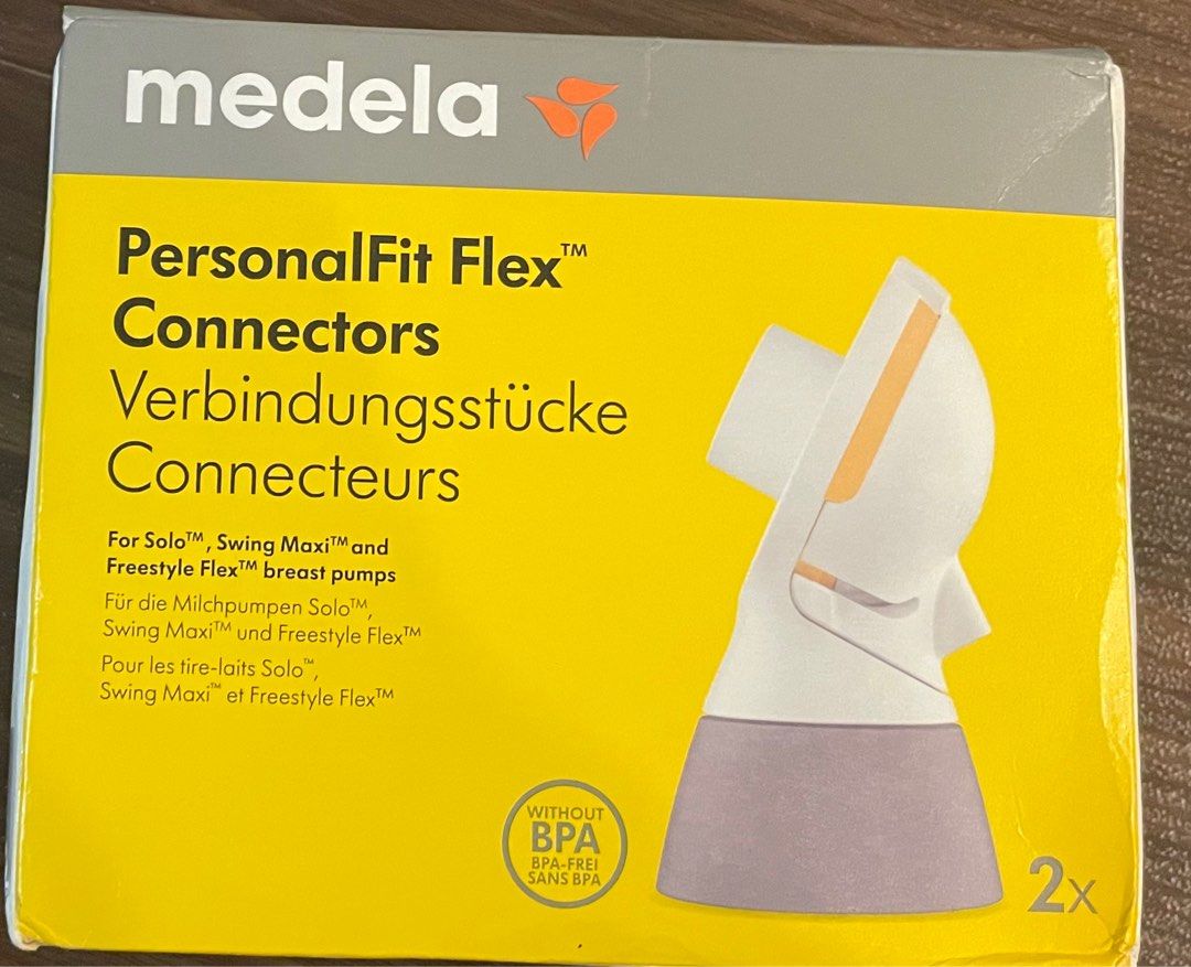 Medela PersonalFit Flex Connettori Originali Per Tiralatte - Confezione Da 2, Sistema Chiuso E Facile Da Pulire