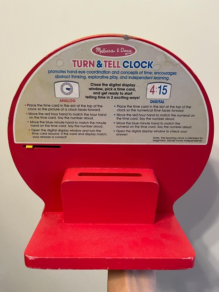 Melissa and doug turn and tell clock new arrivals