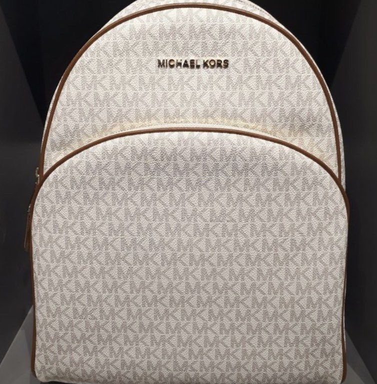 Abbey large outlet logo backpack