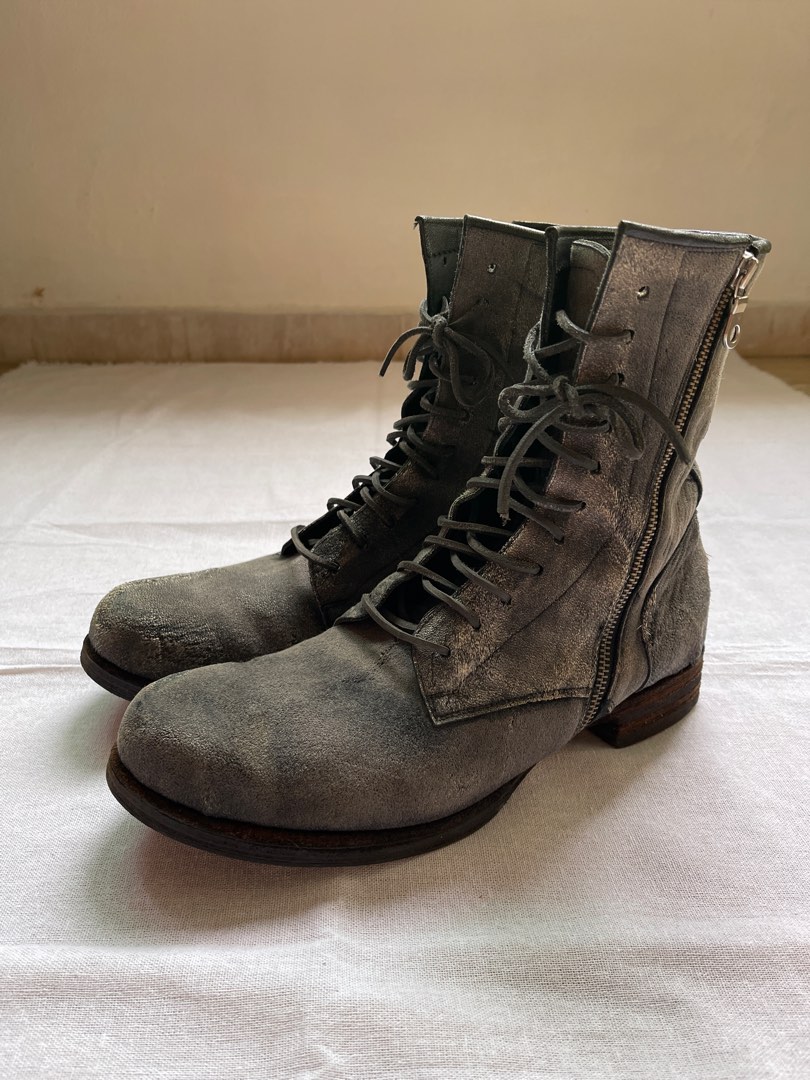 Mihara Yasuhiro Laced Boots, Men's Fashion, Footwear, Boots on Carousell