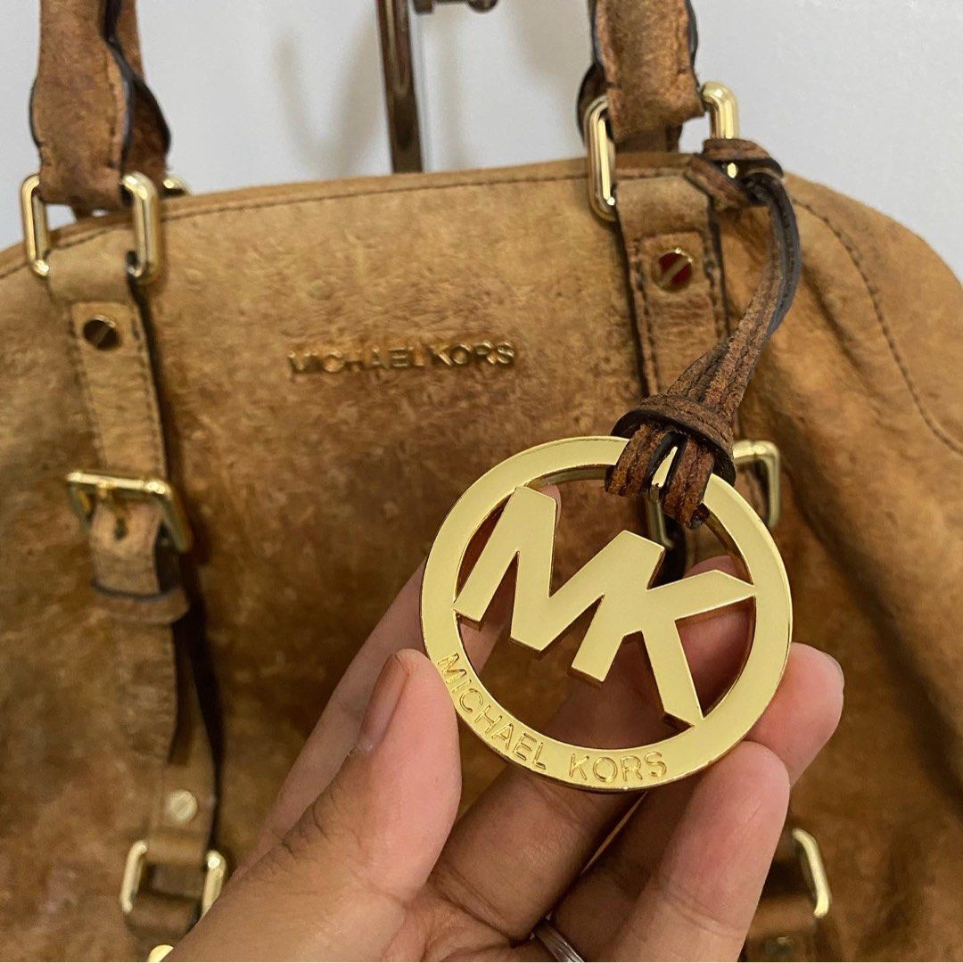 Michael kors bedford ostrich on sale tote