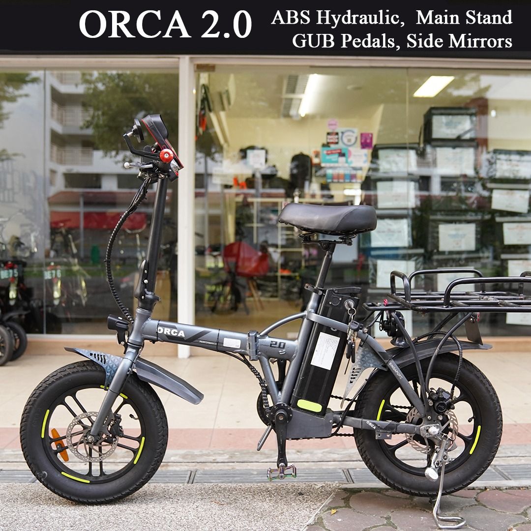 Modified ORCA Ebike 2.0 Hydraulic ABS, Main Stand, GUB Pedals, Mirror ...