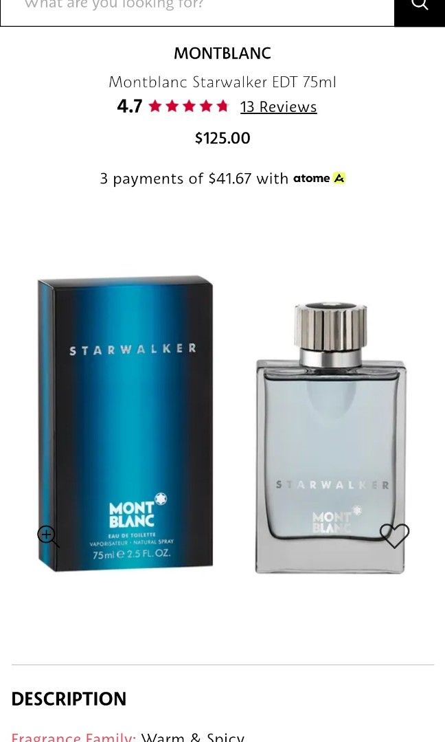 Starwalker 75ml best sale