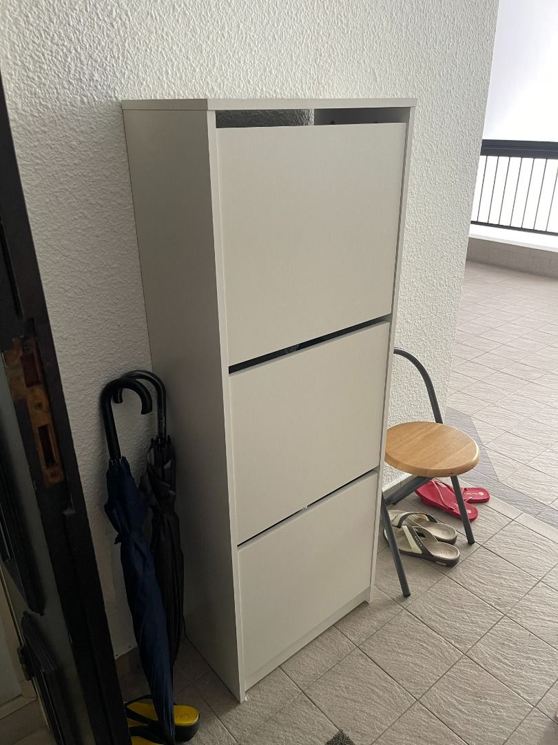 Ikea bissa shoe cabinet white cheap