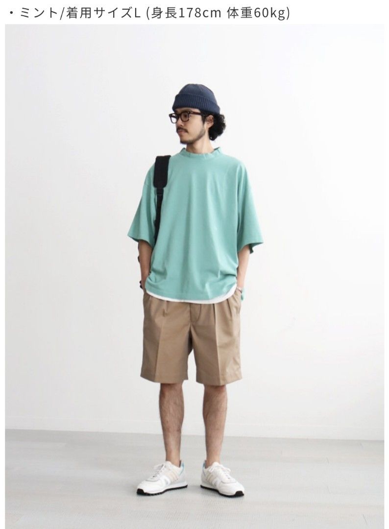 Nanamica OOAL Oversized Mock Neck Tee [Unisex], 女裝, 上衣, T