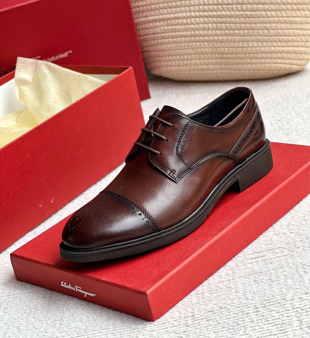 Red formal hotsell shoes for men